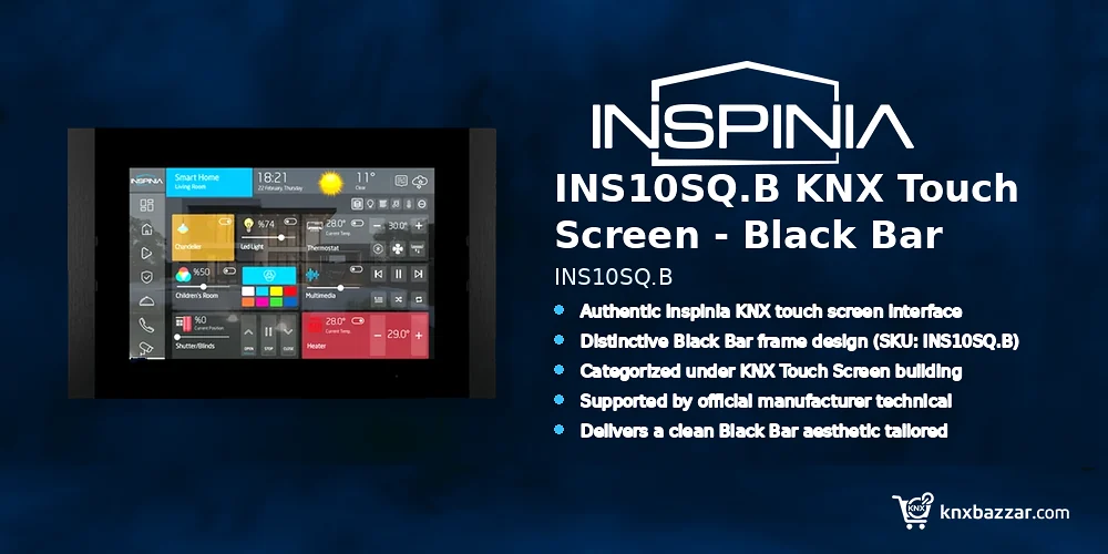 Inspinia INS10SQ.B KNX touch screen