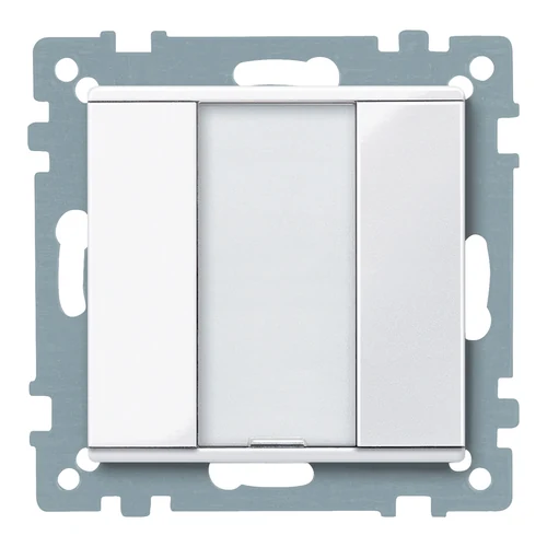 Schneider KNX Push-Button 1-Gang Plus Active White Glossy System M (MTN617125)
