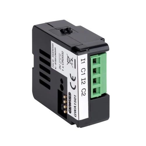 GEWISS GWA1501 Zigbee 2-Channel Battery Potential-Free Switch Interface (42x40x20 mm)