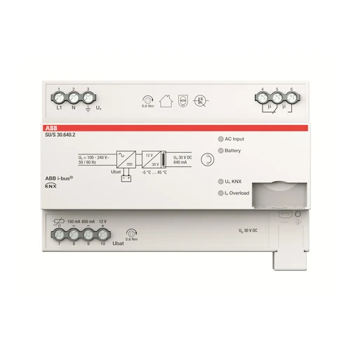 ABB SU/S30.640.2 Uninterruptible KNX Power Supply, 640 mA, MDRC