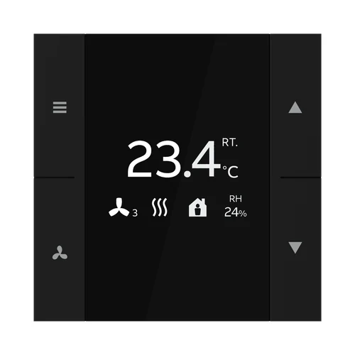 ABB YUBR/U0.0.1-201 Yurika KNX Room Temperature Controller - Matt Black