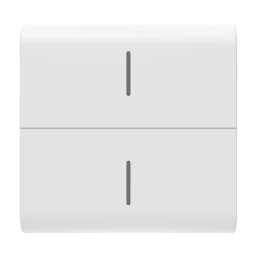 GEWISS GW15820 ChorusMart 2-Module Interchangeable Button Key Cover - Satin White