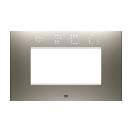 GEWISS GW16004SST EGO SMART 4-Module Decorative Frame - Steel