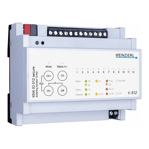 WEINZIERL KNX IO 512 secure 12-Fold Switching Actuator
