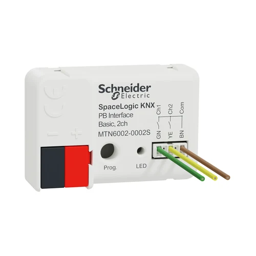 Schneider SpaceLogic KNX Secure Push-Button Interface Basic 2-Channel (MTN6002-0002S)