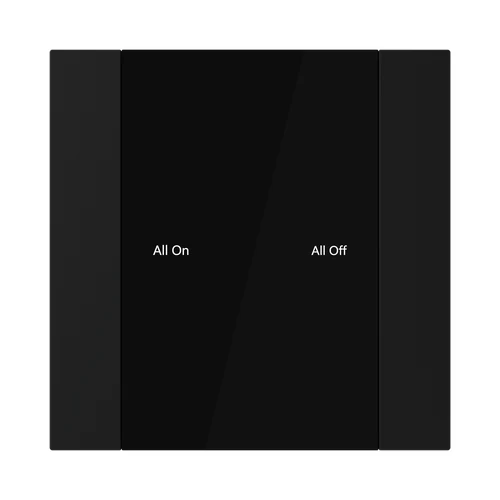 ABB YUB/U1.0.1-201 Yurika KNX Control Element 1/2-fold - Matt Black (2TYZ120001R1000)