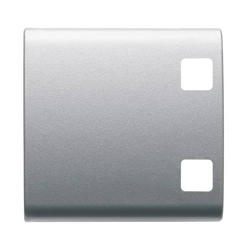 GEWISS GW14554 ChorusMart 2-Module Titanium Interchangeable Button Cover