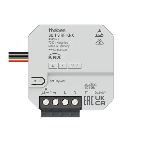theben SU 1 S RF KNX Flush-Mounted 1-Way Switching Actuator (4941621)