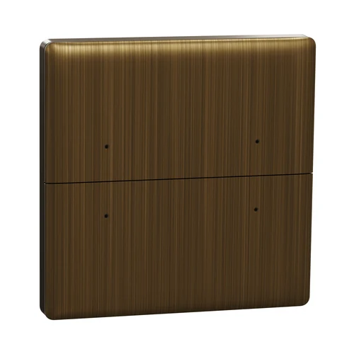 Schneider Unica X KNX 4-Key Push Button - Antique Brass (NUX6162_02_AB)