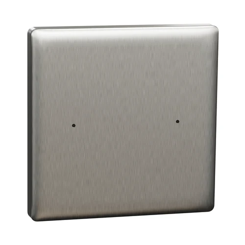 Schneider Unica X KNX 2-Key Push Button - Stainless Steel (NUX6161_02_SS)
