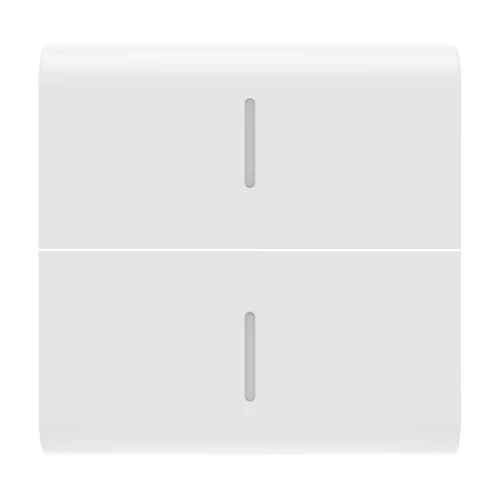 GEWISS GW10558S Interchangeable Button Cover with 2 Diffusers (2 Modules, White)