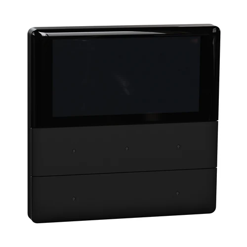 Schneider Unica X KNX Thermostat with Push Button - Jet Black (NUX6212_02_JB)