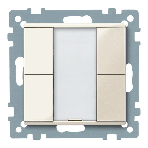 Schneider KNX Push-Button 2-Gang Plus White Glossy System M (MTN617244)