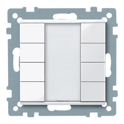 Schneider KNX Push-Button 4-Gang Plus Active White Glossy System M (MTN617425)