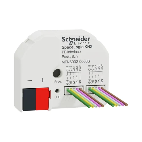 Schneider SpaceLogic KNX Secure Push-button Interface Basic 8-Channel - MTN6002-0008S