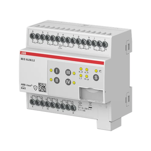 ABB BE/S16.230.3.2 Binary Input, 16-fold, 10-230 V, Manual Operation, MDRC