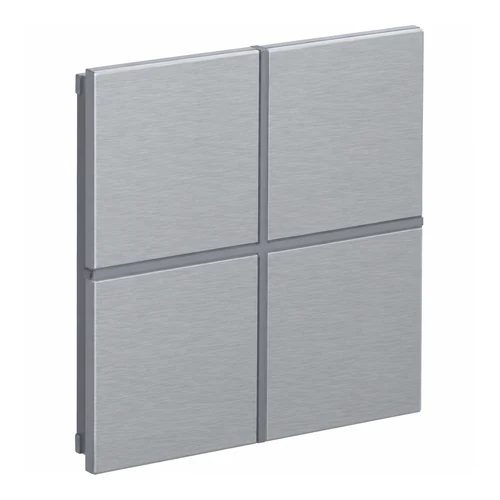 EAE Rosa Metal Touch Switch - Natural Aluminium (INT-RMS2-0401B0)
