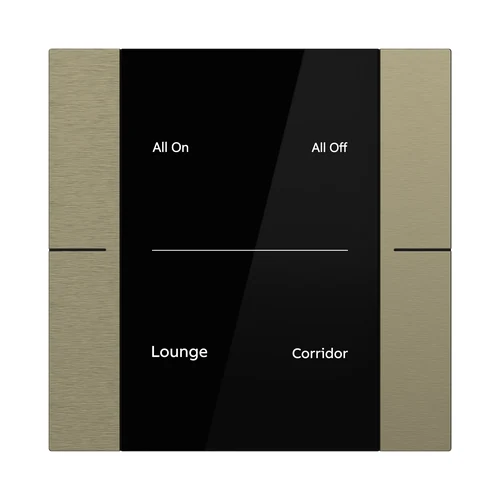 ABB YUB/U2.0.1-AG Yurika KNX Control Element 2/4-fold Antique Gold