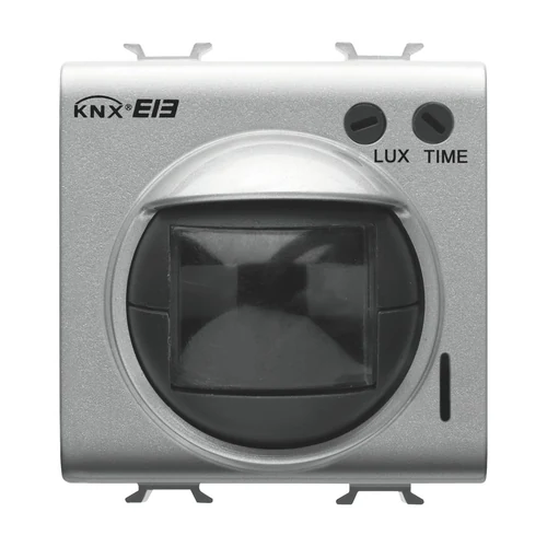 GEWISS GW14786 Infrared Motion Sensor with Twilight Sensor - KNX 2-Module Titanium (ChorusMart)