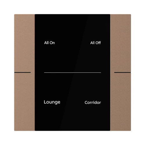 ABB YUB/U2.0.1-MB Yurika KNX Control Element 2/4-fold Mocha Brown