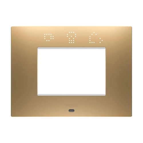 GEWISS ChoruSmart EGO SMART 3-Module Decorative Frame - Gold (GW16003SSG)