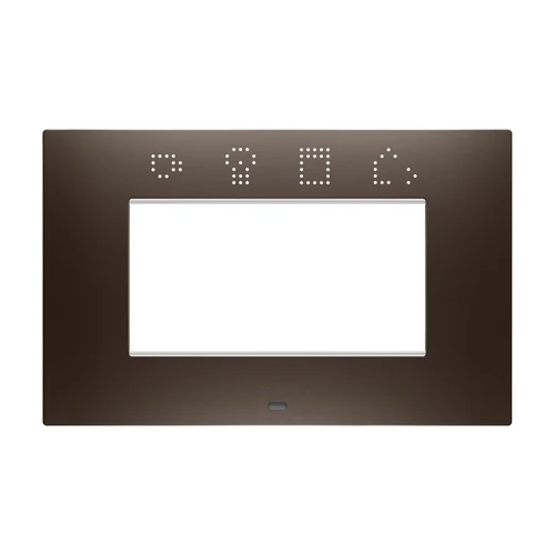 GEWISS GW16004SBS EGO Smart 4-Module Decorative Frame - Shadow Brown