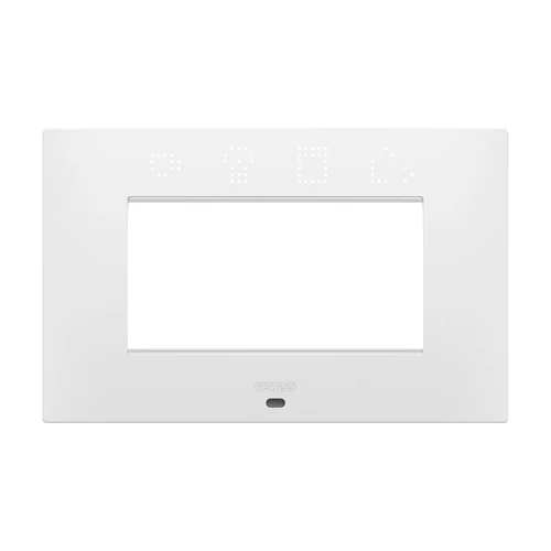 GEWISS ChorusMart EGO SMART 4-Module Decorative Frame - Satin White (GW16004SPW)