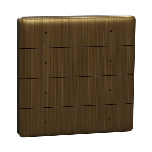 Schneider Unica X KNX 8-Key Push Button - Antique Brass (NUX6164_02_AB)