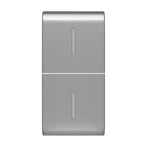 GEWISS GW14557S ChoruSmart Interchangeable Button Cover - Titanium - 1 Module