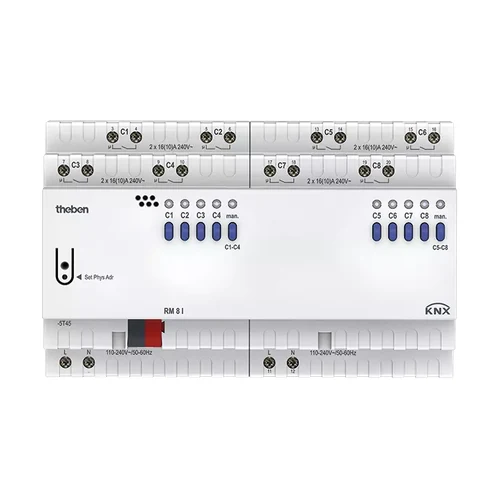 theben RM 8 I KNX 8-Way C-Load Switching Actuator with Current Recognition (4940215)