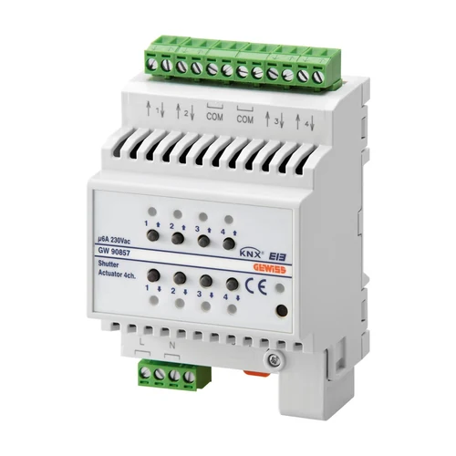 GEWISS GW90857 KNX 4-Channel Shutter Actuator 6A IP20
