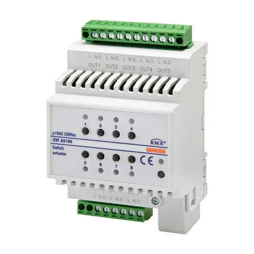 GEWISS GWA9108 8-Channel KNX Switching Actuator 10AX