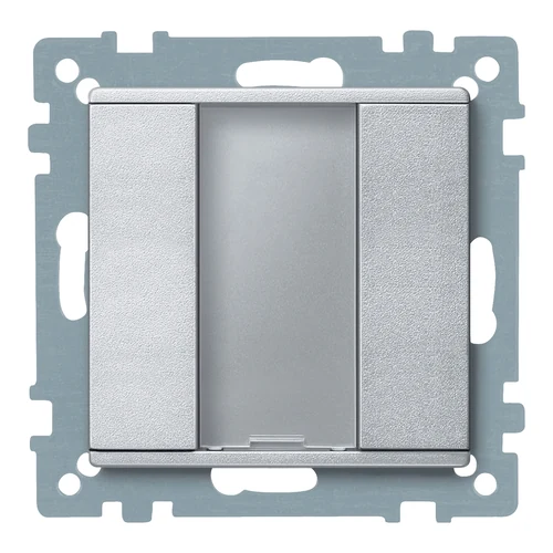 Schneider KNX Push-Button 1-Gang Plus Aluminum System-M (MTN627560)