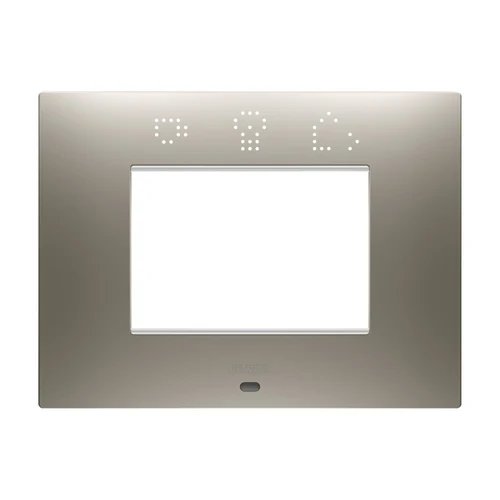 GEWISS GW16003SST EGO Smart Decorative Frame 3 Modules Steel