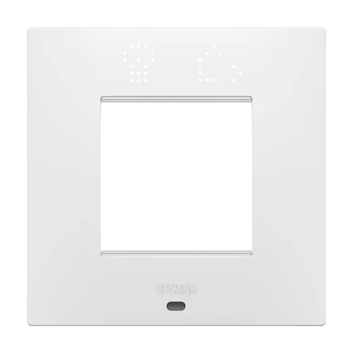 GEWISS EGO SMART 2-Module Decorative Frame - Satin White (GW16022SPW)