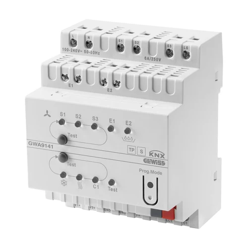 GEWISS GWA9141 KNX 0-10V Fan Coil Actuator (4 DIN Modules, IP20)