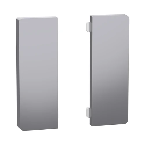 Schneider SpaceLogic KNX System-D 2-Module Switch Button Cover Stainless Steel (MTN6192-6036)