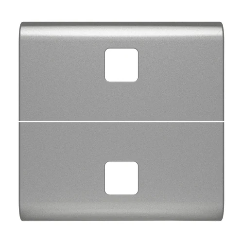 GEWISS GW14554S ChoruSmart 2-Module Titanium Button Cover for Axial Commands