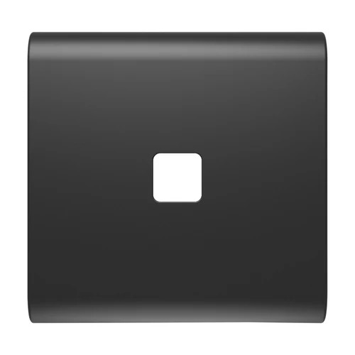 GEWISS ChoruSmart 2-Module Replaceable Button Cover for Axial Switches - Satin Black (GW12552S)