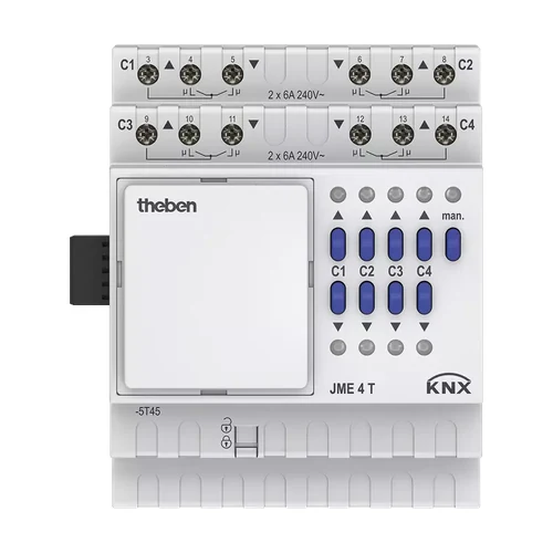 theben JME 4 T KNX 4-Way Blind Actuator MIX2 Extension Module
