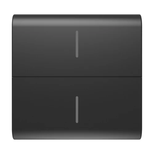 GEWISS GW12820 ChoruSmart 2-Module Replaceable Button Key - Satin Black