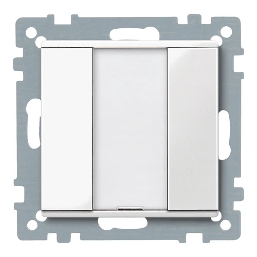 Schneider KNX Push-Button 1-Gang Plus Polar White Glossy System M (MTN617119)