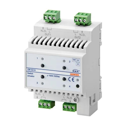 GEWISS GWA9151 KNX Secure 4-Channel 16AX Switching Actuator