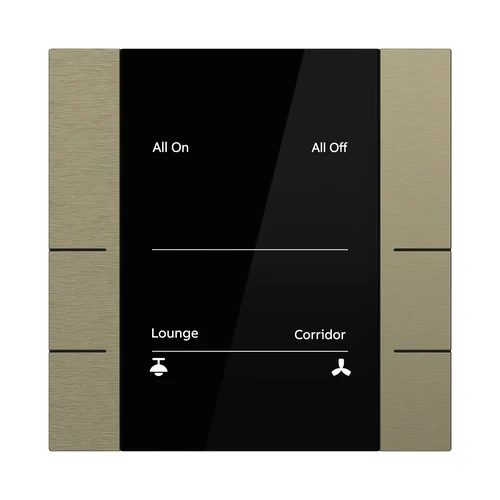 ABB YUB/U3.0.1-AG Yurika KNX Control Element 3/6-fold Antique Gold