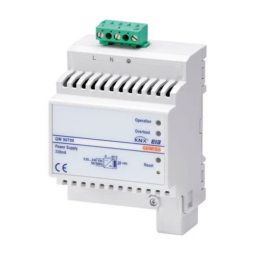 GEWISS GW90709 KNX 320mA Power Supply with Integrated Protection