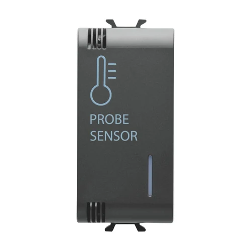 GEWISS GW12900 Chorus Temperature Sensor NTC 10K - 1 Module - Black