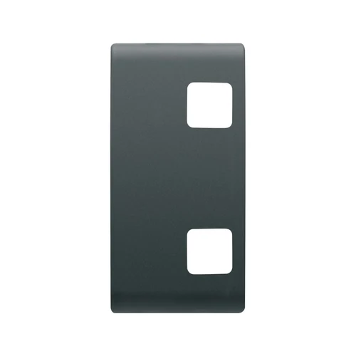 GEWISS ChorusMart GW12553 1-Module Replaceable Button Cover - Black