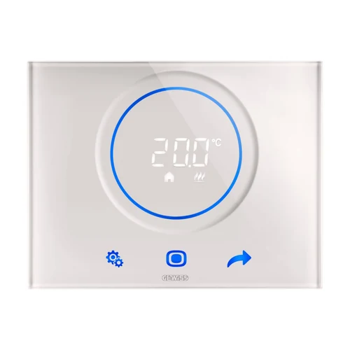 GEWISS Thermo Ice KNX/EASY Thermostat Flush Mount Natural Beige GW16974CL