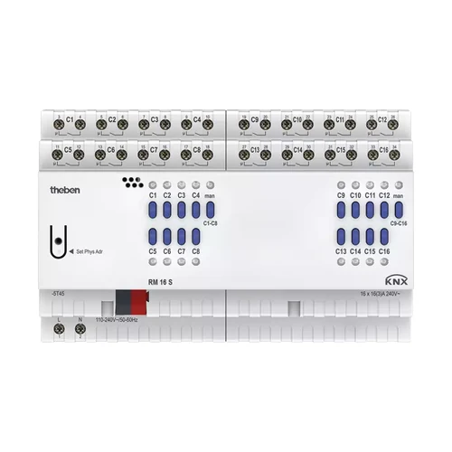 theben RM 16 S KNX 16-way Switching Actuator (4940225)