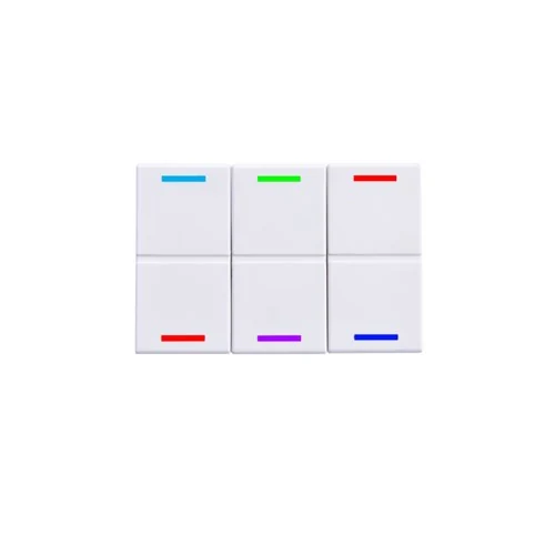 Panasonic KNX Modular Automation Switch Multi-Color with Temperature Sensor 3 Gang 3M (WRKT64335NC)